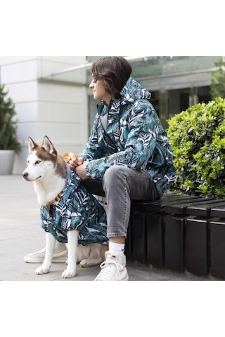 Aqua Black İçi Polarlı Su Geçirmez Köpek Yağmurluğu