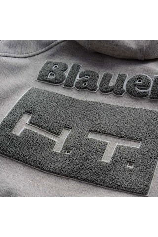Blauer Ht Blauer Easy Men Open Hoody Korumalı Motosiklet Montu Gri