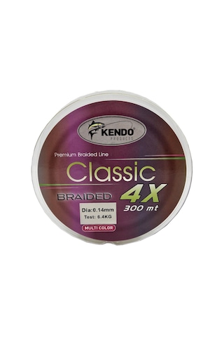 Kendo Classic 4x 300m Multicolor Örgü İp 0.14mm