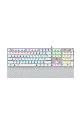 Kg1102 Usb Kablolu Red Switch Makro Tuşlu Rgb Led Aydınlatmalı Mekanik Gaming Türkçe Q Metalik Klavye Red Switch