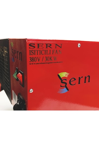 Sern Fı 30 Elektrikli Fanlı Isıtıcı 30kw 380v 2 Kademeli Termostatlı