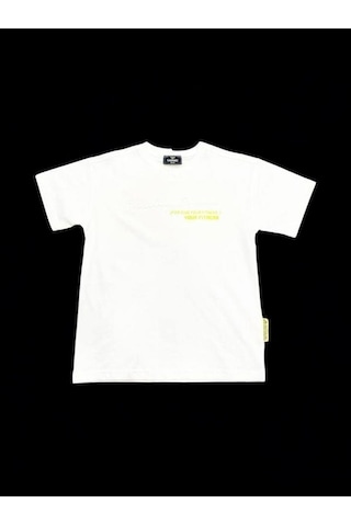 Carinos Erkek Çocuk Dreams Kabartma Yazılı Pamuklu Tshirt-14172 Beyaz