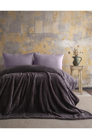 Ap Jakarlı Tek Kişilik Antrasit Trusty Battaniye 160 220 Antrasit