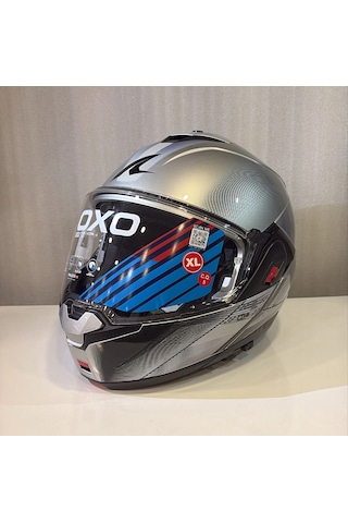 Kask Shark Oxo Speed-tech Çene Açılır Gümüş Siyah/gümüş