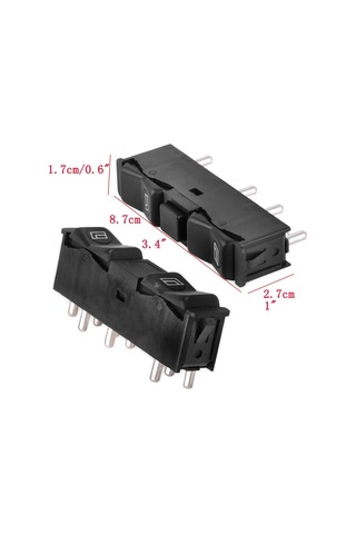 2pcs Ön Sol Sağ Kapı Güç Pencere Kontrol Anahtarı Mercedes Benz W123 W201 W126 0008208210 0008208110