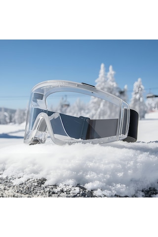2 Adet Kayak Gözlüğü Şeffaf Ventilli Güneş Kar Koruyucu Gözlük Uv Korumalı Snowboard Glasses Gözlük Şeffaf