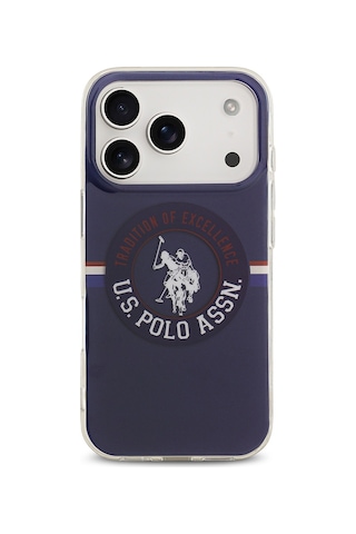 Apple Uyumlu iPhone 17 Pro Kılıf U.s. Polo Assn. Lisanslı M-safe Şarj Özellikli Iml Stripe Logolu Kapak Lacivert Lacivert