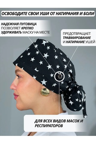 Geminiko Yeniden Kullanılabilir Baskılı Sağlık Çalışanı Şapkası 302570702