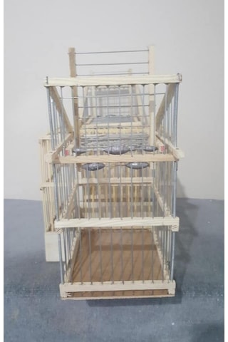 Çotanaklar Kafes Ahşap Kafese Geçmeli Otomatik Kapanca 2'li