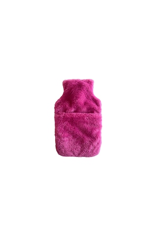 Sıcak Su Torbası Cepli Pembe Peluş Termofor 32,5x17,5cm 1500 Ml