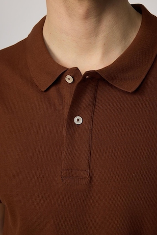 Tudors Erkek Slim Fit Dar Kesim Pamuklu Yumuşak Dokulu Serin Tutan Kumaş Düz Pike Polo Yaka Tişört-31623-kahverengi Kahverengi