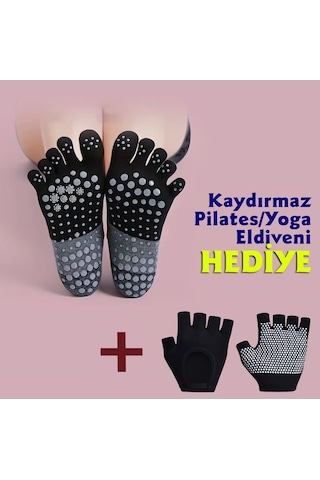 Beş Parmaklı Yoga/Pilates Çorabı (Kaydırmaz)