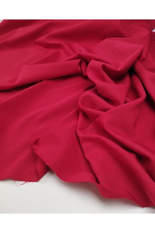 Kırmızı Renkte Krep Kumaş En: 140 Cm-10146 10