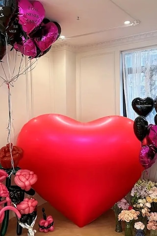 Beysüs Dev Kalp Folyo Balon 145 Cm Kırmızı