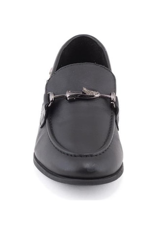 Mamma Mia Mammamia D26ya-3365 Düz Topuk Loafer Deri Kadın Ayakkabı Siyah
