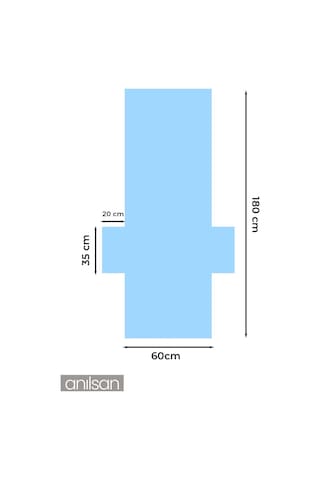 %100 Pamuk Şezlong Havlusu 60x180 Cm - Hızlı Kuruyan Plaj Ve Havuz Havlusu Mavi