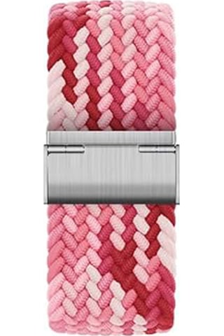 Samsung Galaxy Watch 8 40mm / 44mm / 46mm Classic Uyumlu Metal Clips Kumaş Örgü Akıllı Saat Kordon