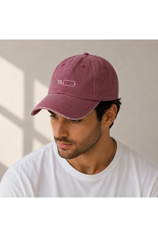 Valkyrie Low Battery Bordo Şapka Unisex Vintage Pamuk Ayarlanabilir Baseball Cap Tasarım Şapka