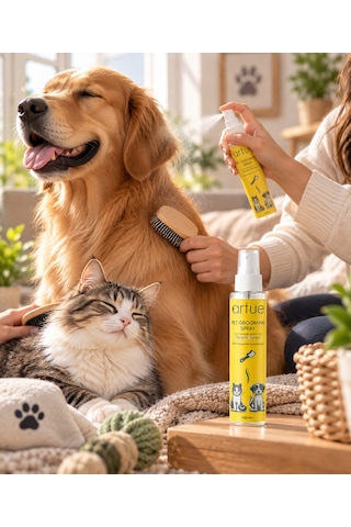Kedi Ve Köpekler İçin Tüy Tarama Spreyi