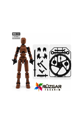Dummy Figür Eklemli Pozlanabilir Model Titan 113 Dummy 1.0 Kahverengi Dummy Figür Eklemli Pozlanabilir Model Titan 113 Dummy 1.0 Kahverengi