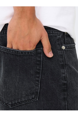 Only & Sons Onsedge Black 2047 Taı Dnm Shorts Noos Erkek Siyah Şort - 22032047