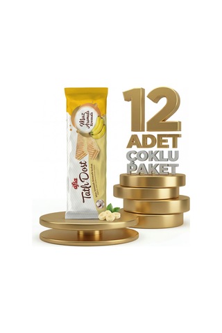 Afia Tatlı Dost Muz Kremalı Gofret 12x140 Gr