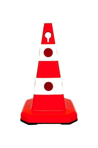 Ultra Kedi Gözlü Trafik Konisi Ağırlıklı 60 Cm Trafik Dubası N11.29