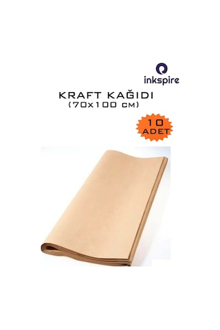 70x100 Kraft Kağıt 80 Gr 10 Adet Kıraft Saman Kağıdı 70x100 Çeyiz Kağıt Ambalaj Kaplama Kağıdı Paket