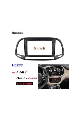 Fıat Doblo 2015-2023 Android Teyp Çerçeve 9 Inch - Soket - Canbus