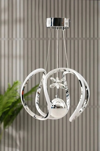 Livora Lighting Angel Modern Sarkıt 3 Kademeli Şeker Toplu Krom Led Avize Gold