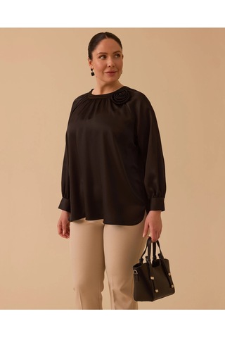 Gala-xi Kadın Bluz 10002611814004 Siyah