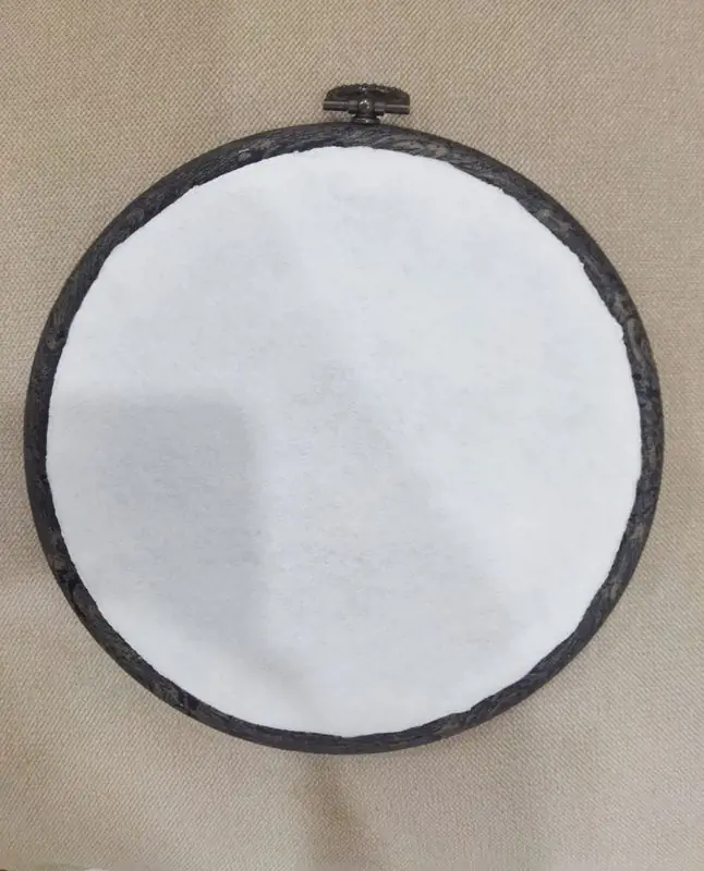 Çini Desen Fincan Kanaviçe Kasnak Pano 1