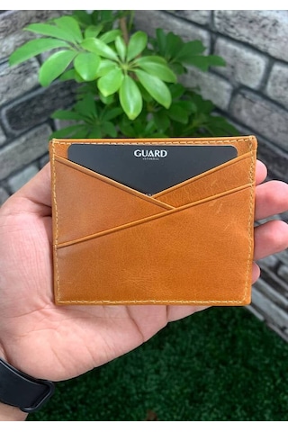 Derije Hakiki Deri Antik Sarı Kartlık T1432 Çok Renkli