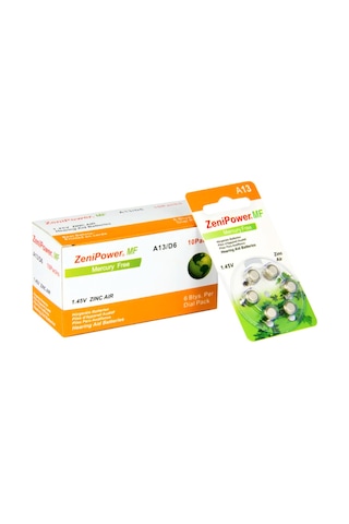 Zenipower MF A13 1.45 V İşitme Cihazı Pili 6 x 10'lu