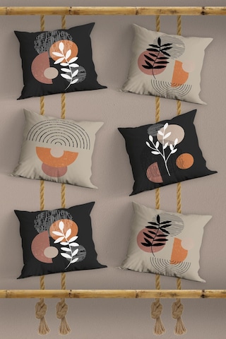 Belle Benoit Baskılı Dekoratif 6'lı Koltuk Kırlent Kılıfı Desen39