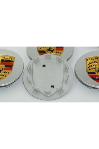 Dk Tuning Porsche Gri Jant Göbeği Kapak Seti 76mm