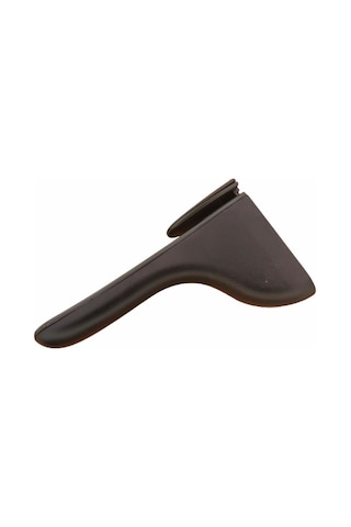 Penguen Cam Raf Tutucu Uzun Ayarlı Mat Siyah