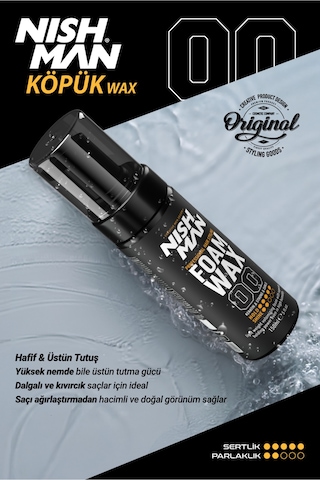 Saç Şekillendirici Köpük Wax 150 Ml