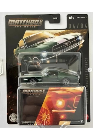 2026 Matchbox The Movie 1968 Ford Mustang Fastback Beyaz - Yeşil