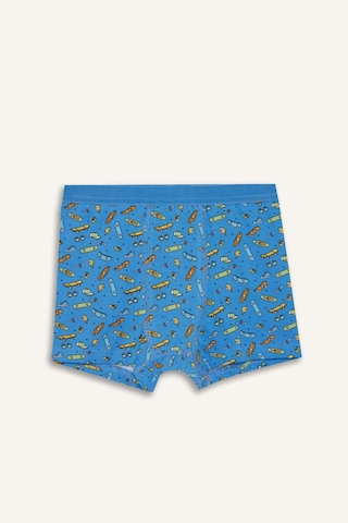 Defacto Kaykay Baskılı Penye 3lü Boxer Erkek Çocuk H1636a826smın176 İndigo-ın176