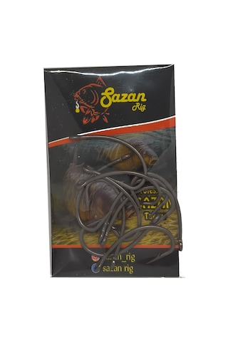 Sazan Avı Kurv Shank Model Teflon Siyah Delikli Olta Iğnesi No:2