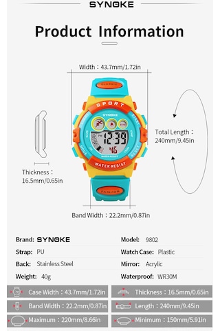 Neevoyu Çocuk Su Geçirmez Akıllı Saat (İthalatçı Garantili)