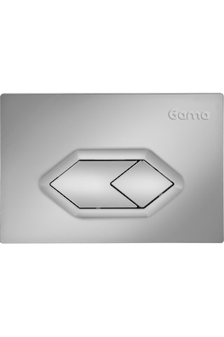 Gama Gömme Rezervuar Çift Bamalı Favori Buton Mat Krom Çok Renkli