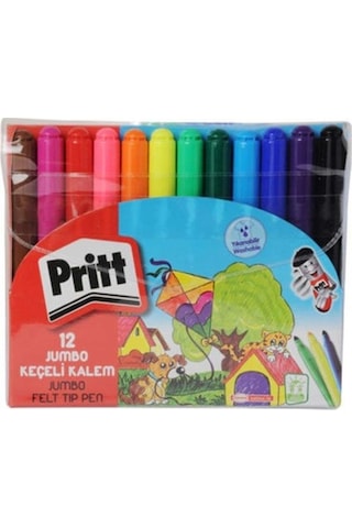 Pritt 12'li Jumbo Keçeli Kalem