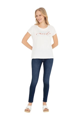 U.S. Polo Assn. Kadın T-shirt 1832018 Ekru