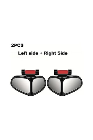 Elmpaly 2 Adet Araç Kör Nokta Aynası Siyah Sol Sağ 360 Derece Ayarlanabilir Geniş Açılı Cam Suv Kamyon