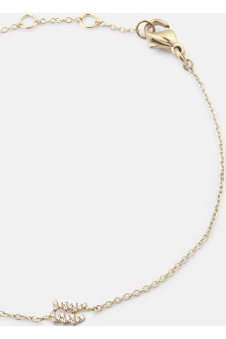 Crystal Zodiac Chain Bracelet Gold Altın