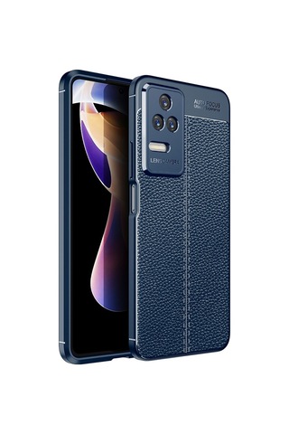 Xiaomi Poco F4 Kılıf Zore Niss Silikon Kapak Lacivert