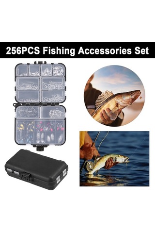 Ebitda 256 Parçalık Profesyonel Balıkçılık Seti - Kancalar, Ağırlıklar, Fırdöndüler Ve Aksesuarlar - Balıkçılık Hediyesi