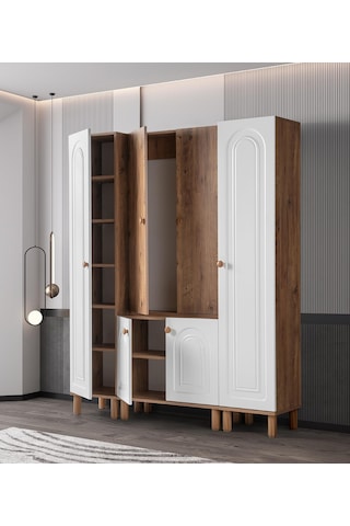 Bohem Çiğdem Portmanto Ayakkabılık 160x38x200